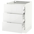 White 3 Fronts 4 Drawers Base Cabinet 24x24x30 P23787