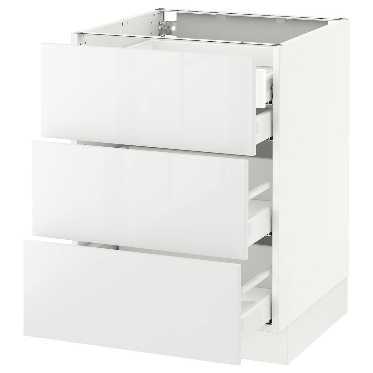 White 3 Fronts 4 Drawers Base Cabinet 24x24x30 P23787