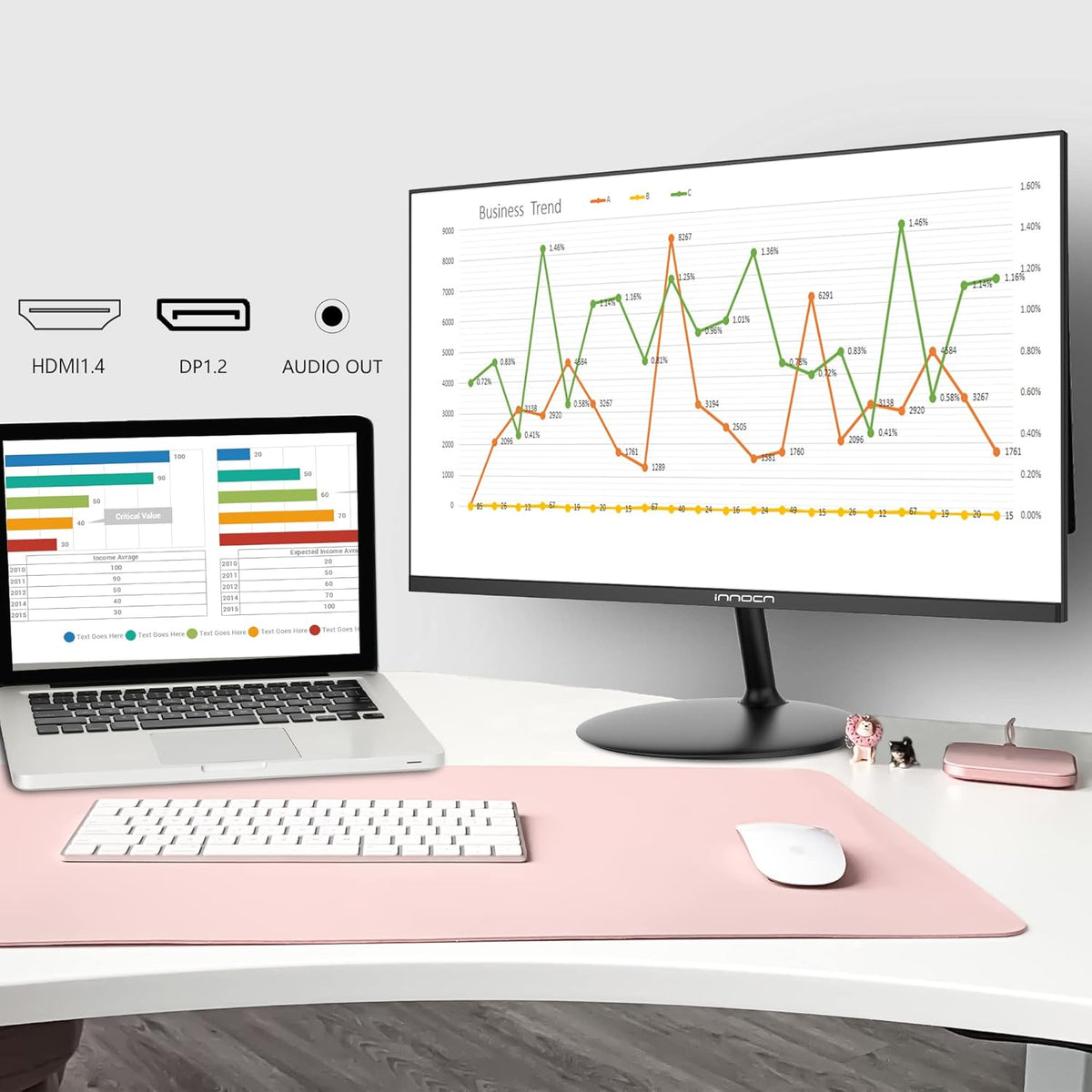 24 Inch 2K QHD IPS Computer Monitor F3865