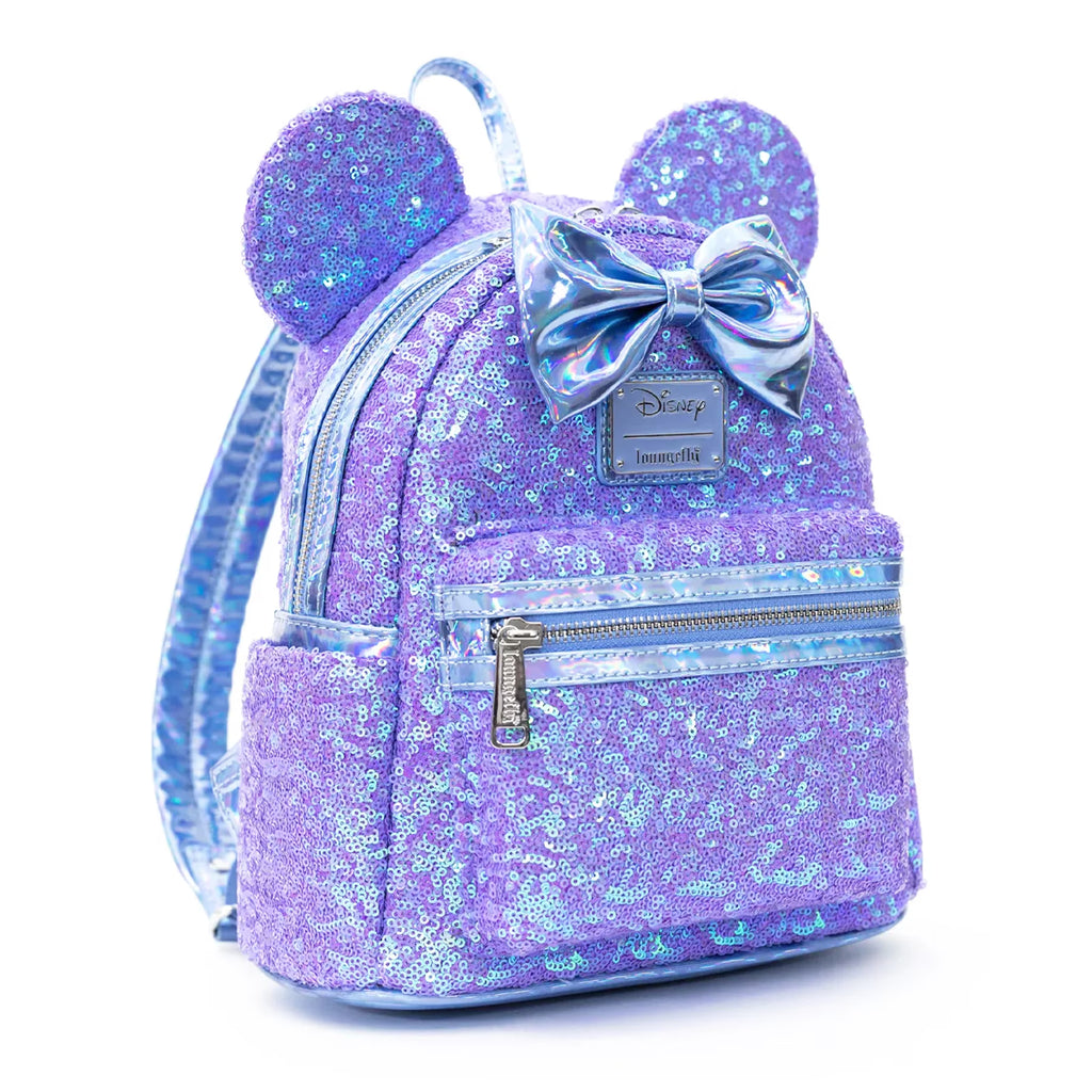 Purple Sequin Mini Backpack G578
