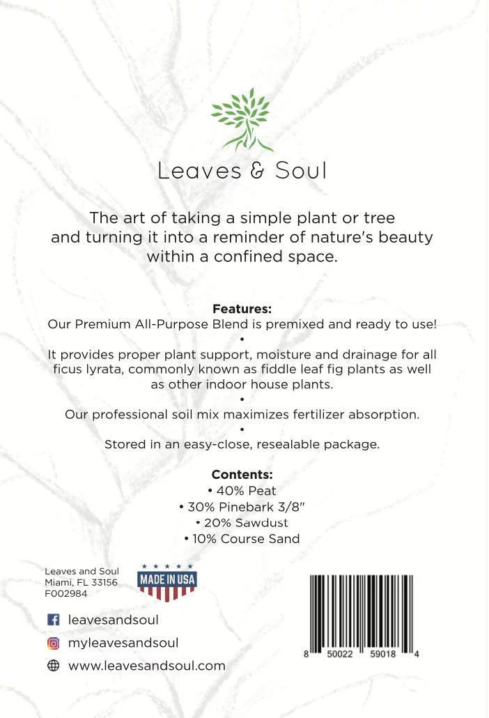 Indoor Potting Mix All Purpose Soil, 2.2 G965