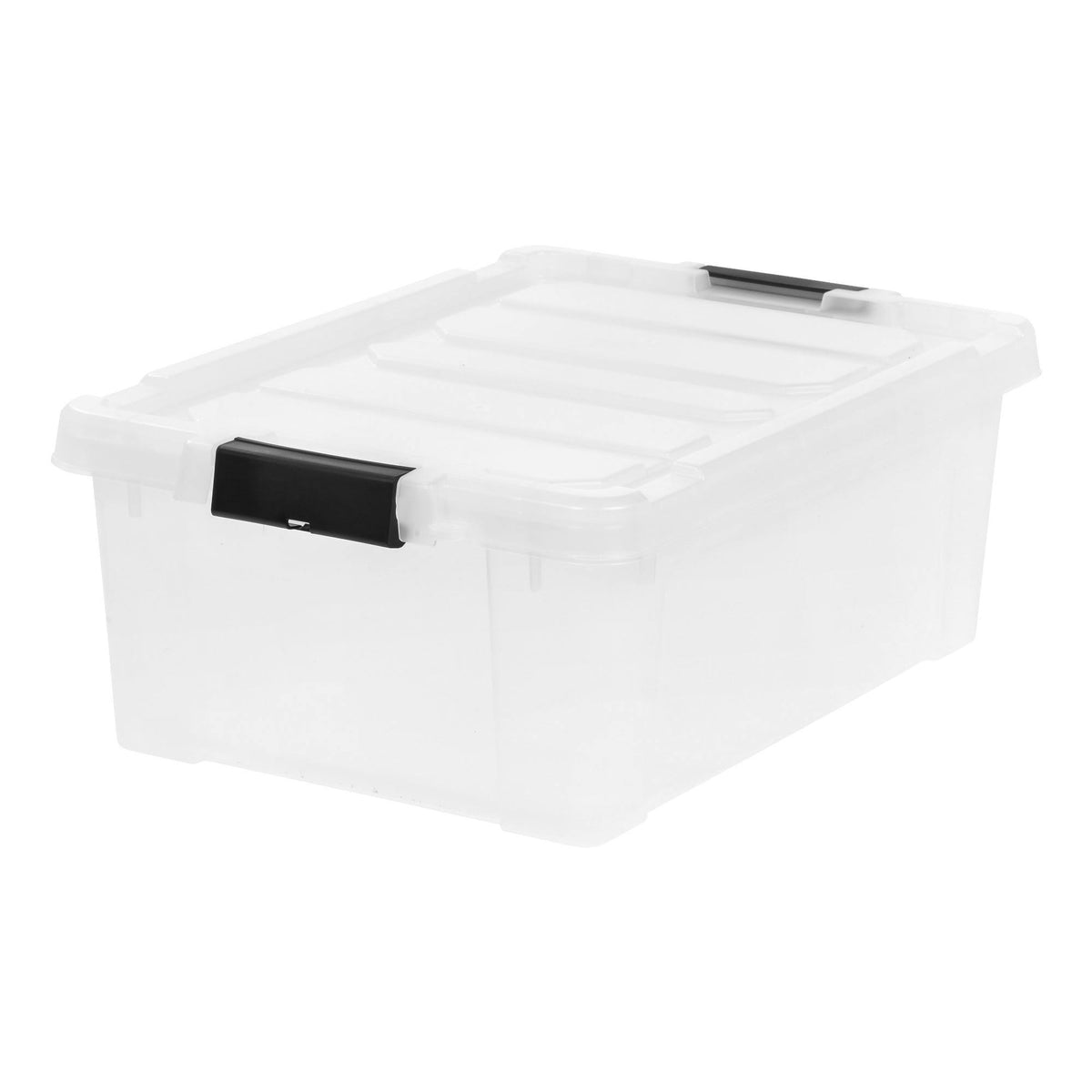 Clear 10-Gallon Plastic Totes Set of 4 O8077
