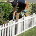 White Vinyl 3 Panels Garden Fence Kit Z7246
