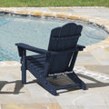 Navy Blue Folding Plastic Adirondack Chair G595