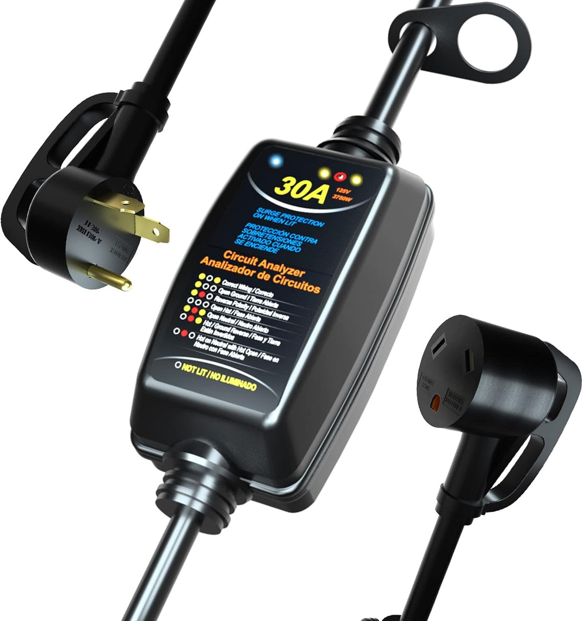 30A Portable RV Surge Protector with Circuit Analyzer S147