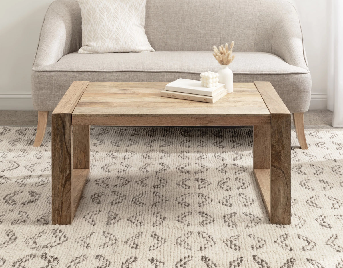Rectangle Mango Wood Coffee Table U76487