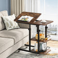 Height Adjustable C Table with Storage and Tiltable Drawing Board K7920
