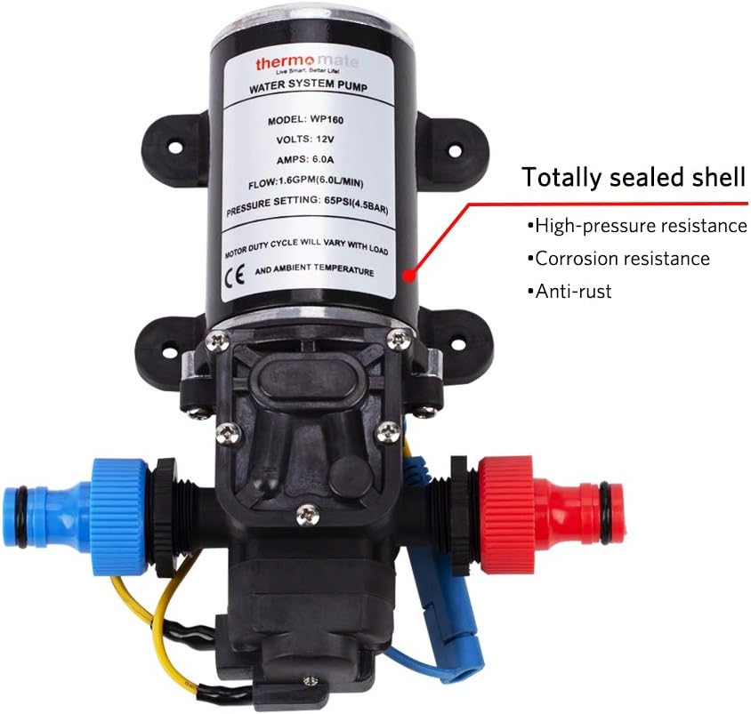 1.6GPM Diaphragm Water Pressure Booster Pump 12V DC L535864