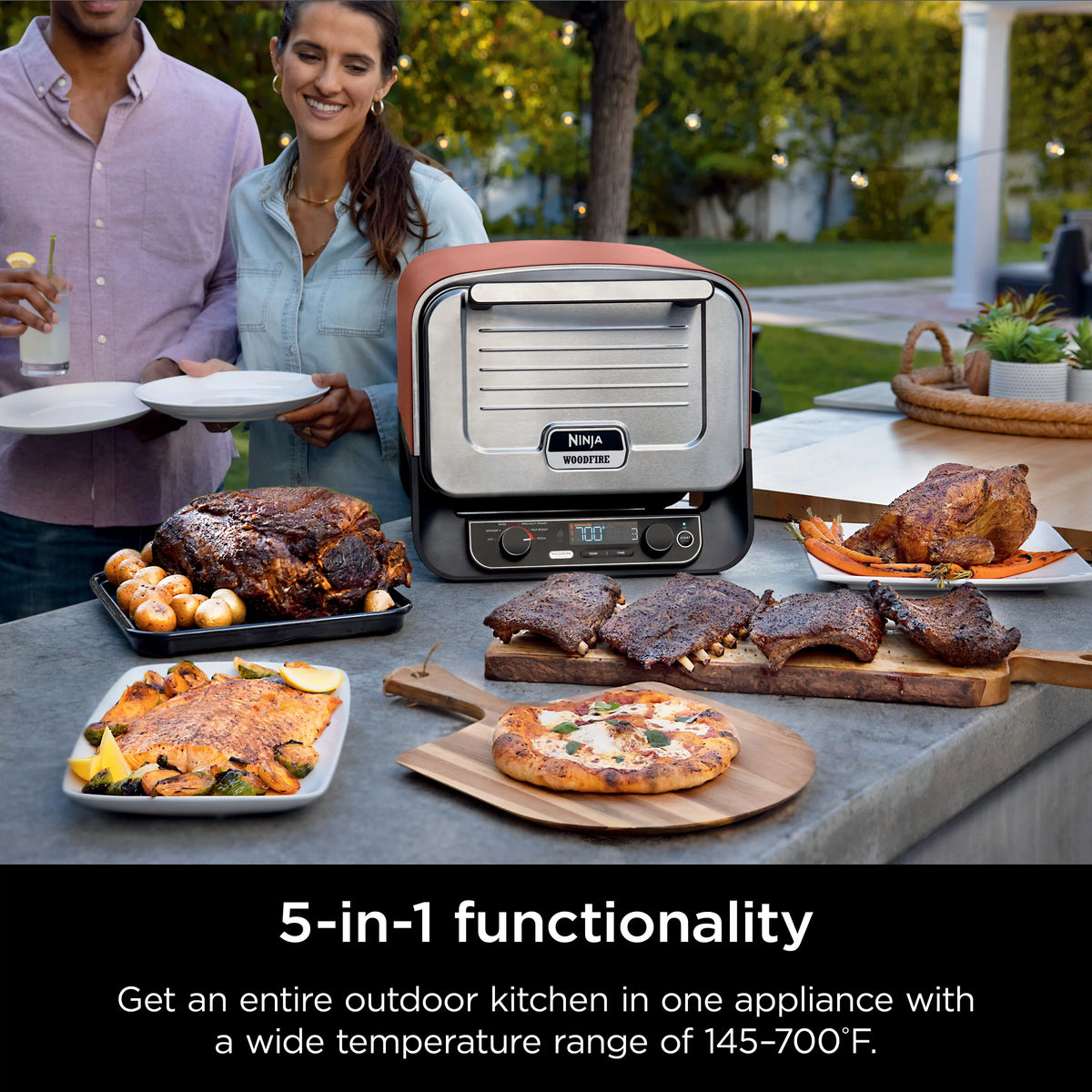 5-in-1 Outdoor Electric Pizza Oven Q85002