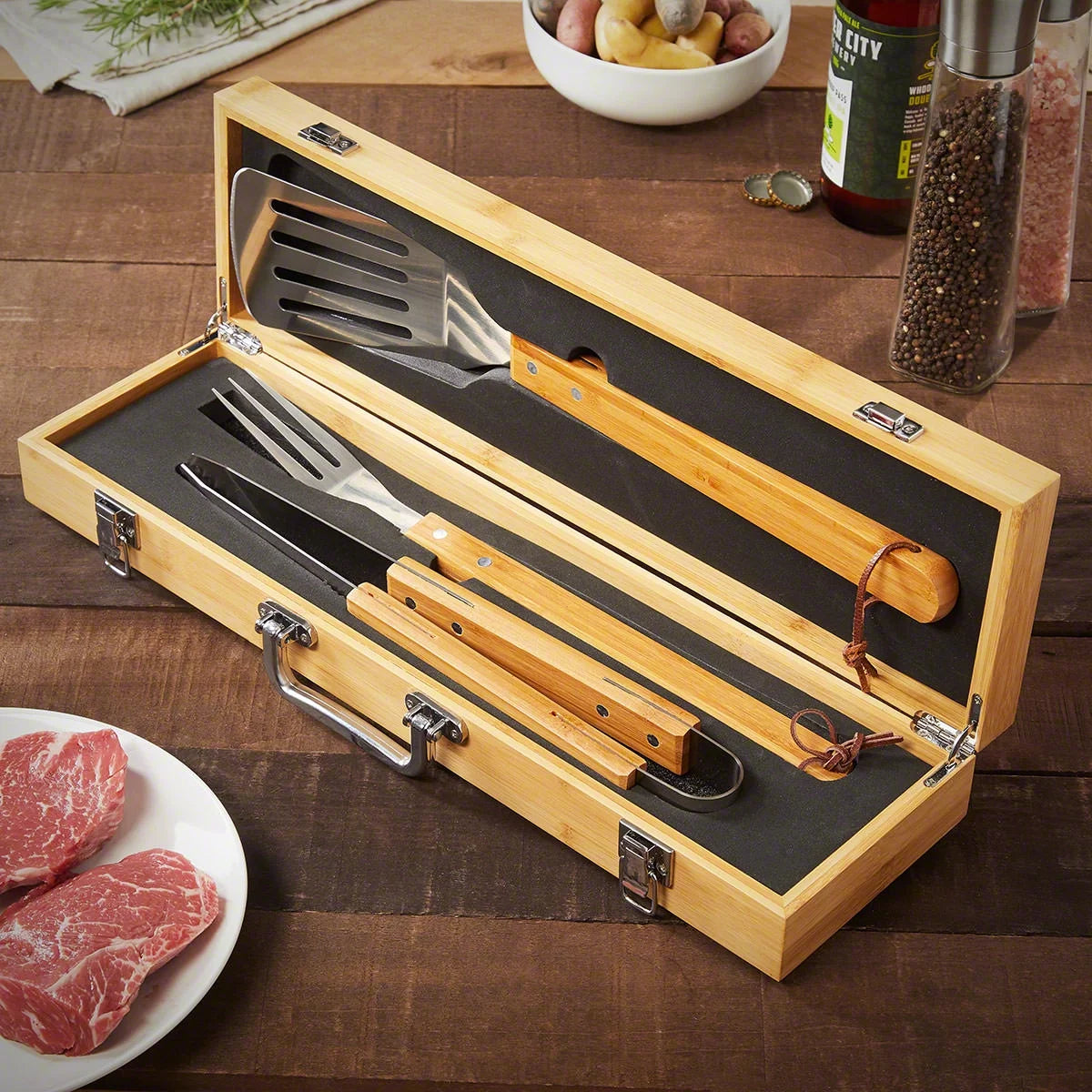 Bamboo Barbecue Tools F3728