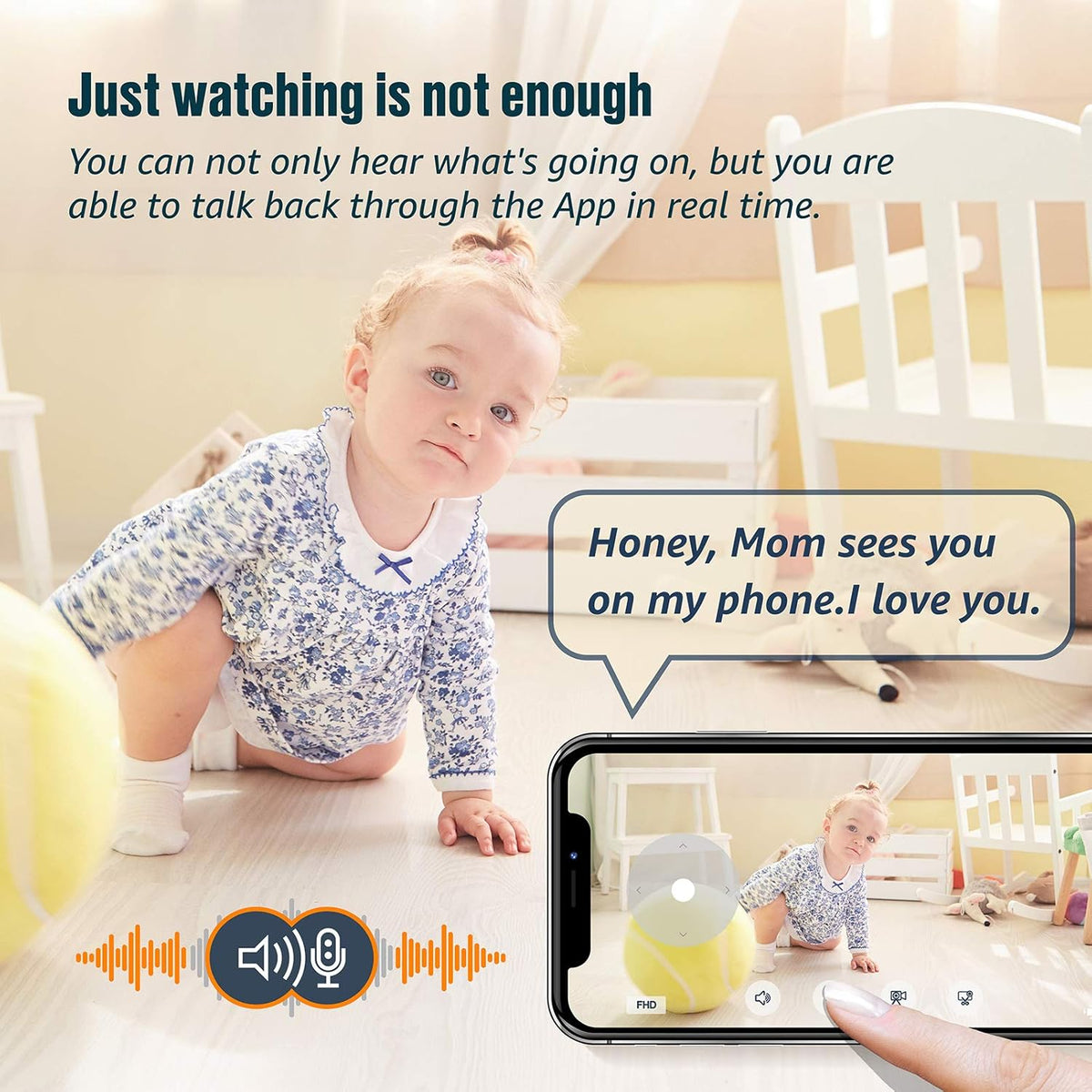 1080P WiFi Indoor Security Camera with Night Vision R4782