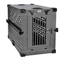 Medium Black Aluminum Dog Crate W7442
