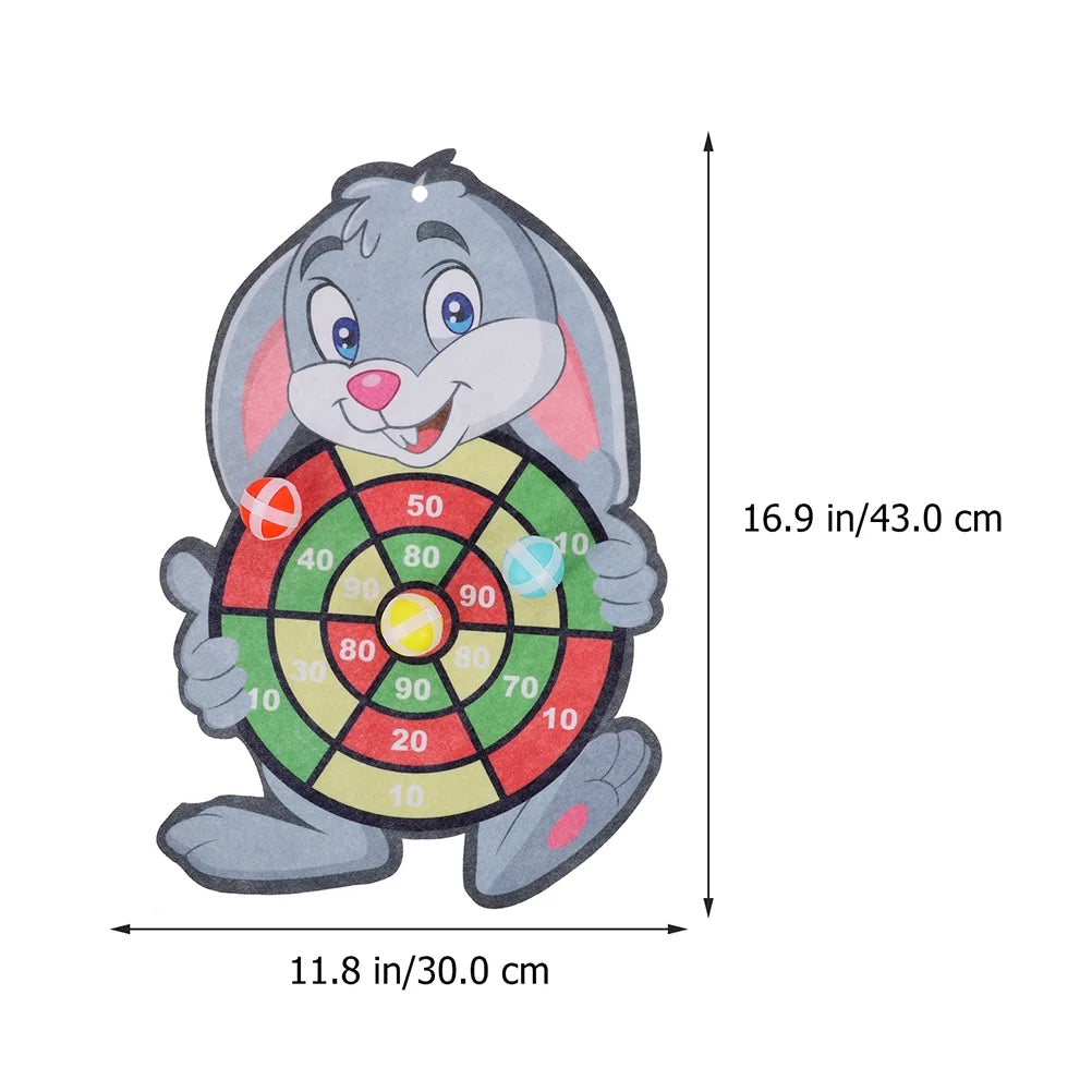 2 Sets Dart Board Game with Sticky Balls W55487