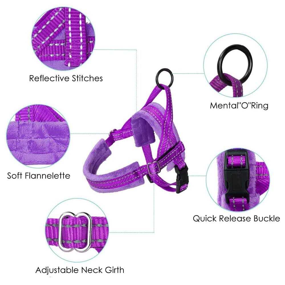 Heavy Duty Adjustable Reflective Dog Harness and Leash W8200