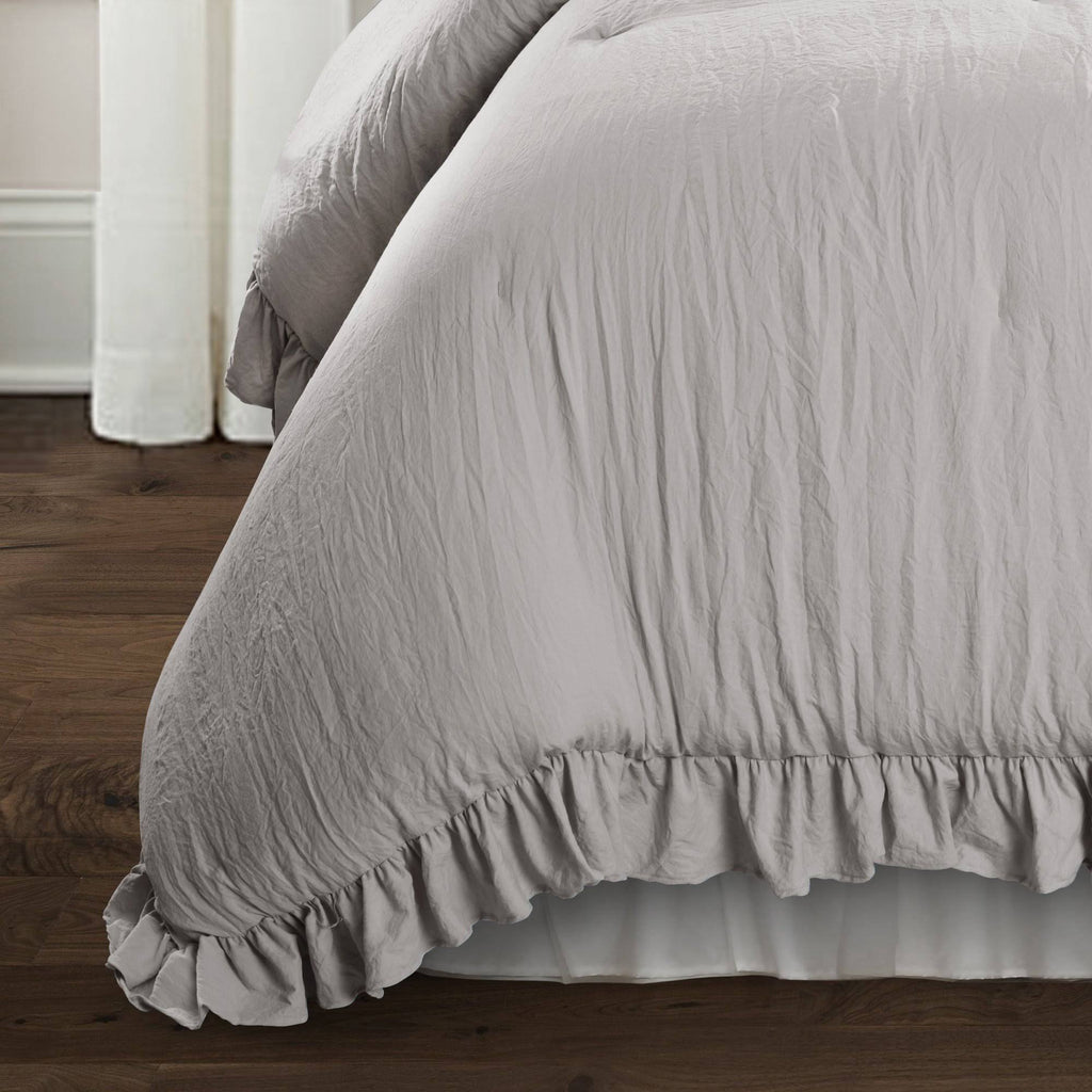 King Light Gray Comforter Set R324449