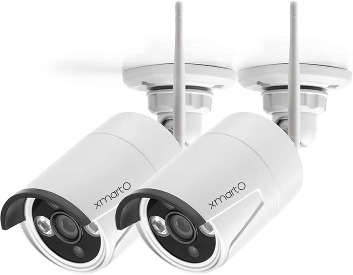 2K Super HD WiFi Security Camera with Microphone, Pack of 2 J374