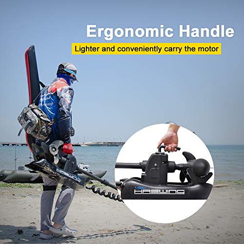 12V 55LBS 54" Shaft Bow Mount Electric Trolling Motor with 2.4G Remote Control R3520