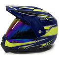 Blue Large Youth Motocross Helmet Z456