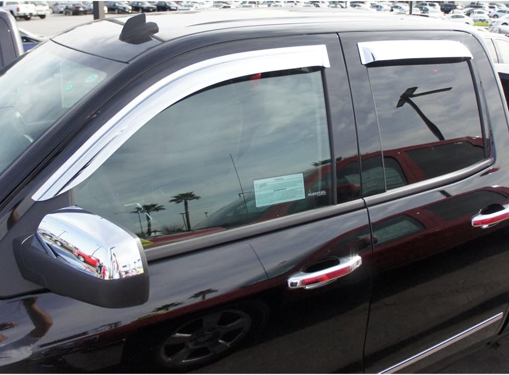 Chrome Window Visors for Chevy Silverado 1500 J141287