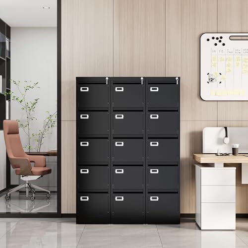 Black 4 Drawer Metal File Cabinet B9805