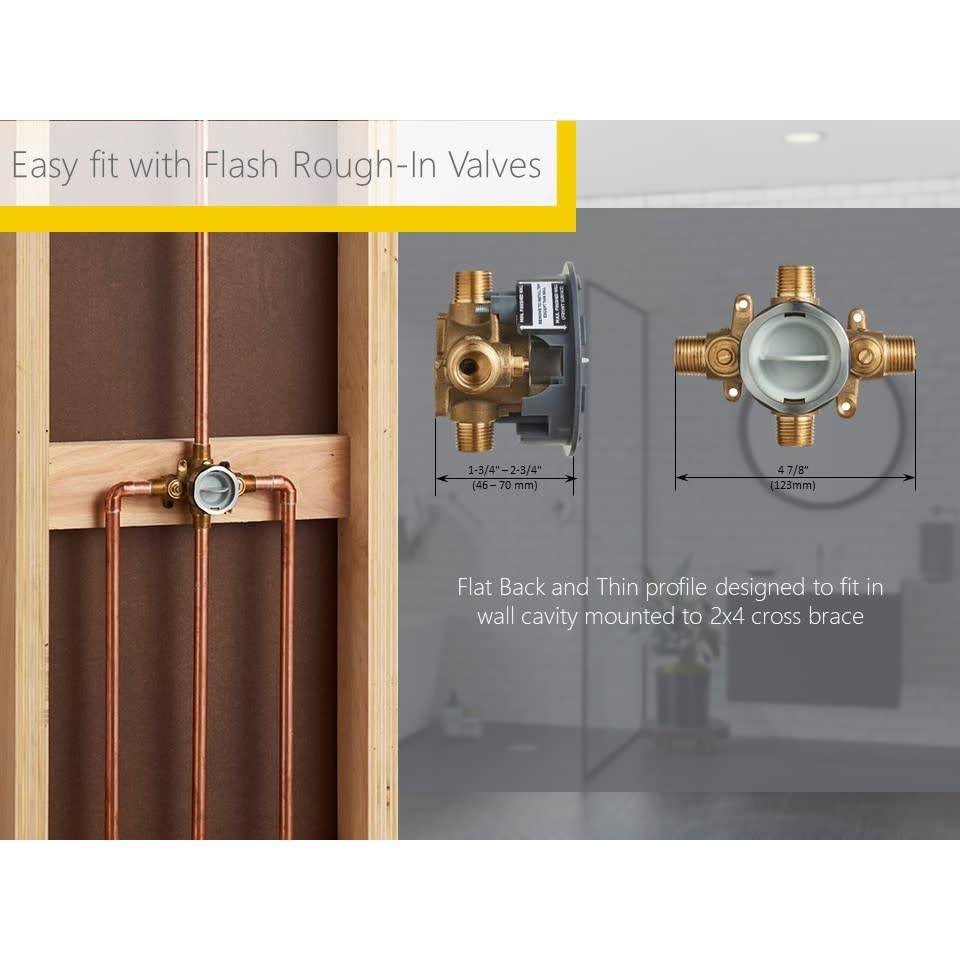 Brushed Nickel Tub and Shower Trim Kit with Cartridge P7057
