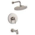 Brushed Nickel Tub and Shower Trim Kit with Cartridge P7057