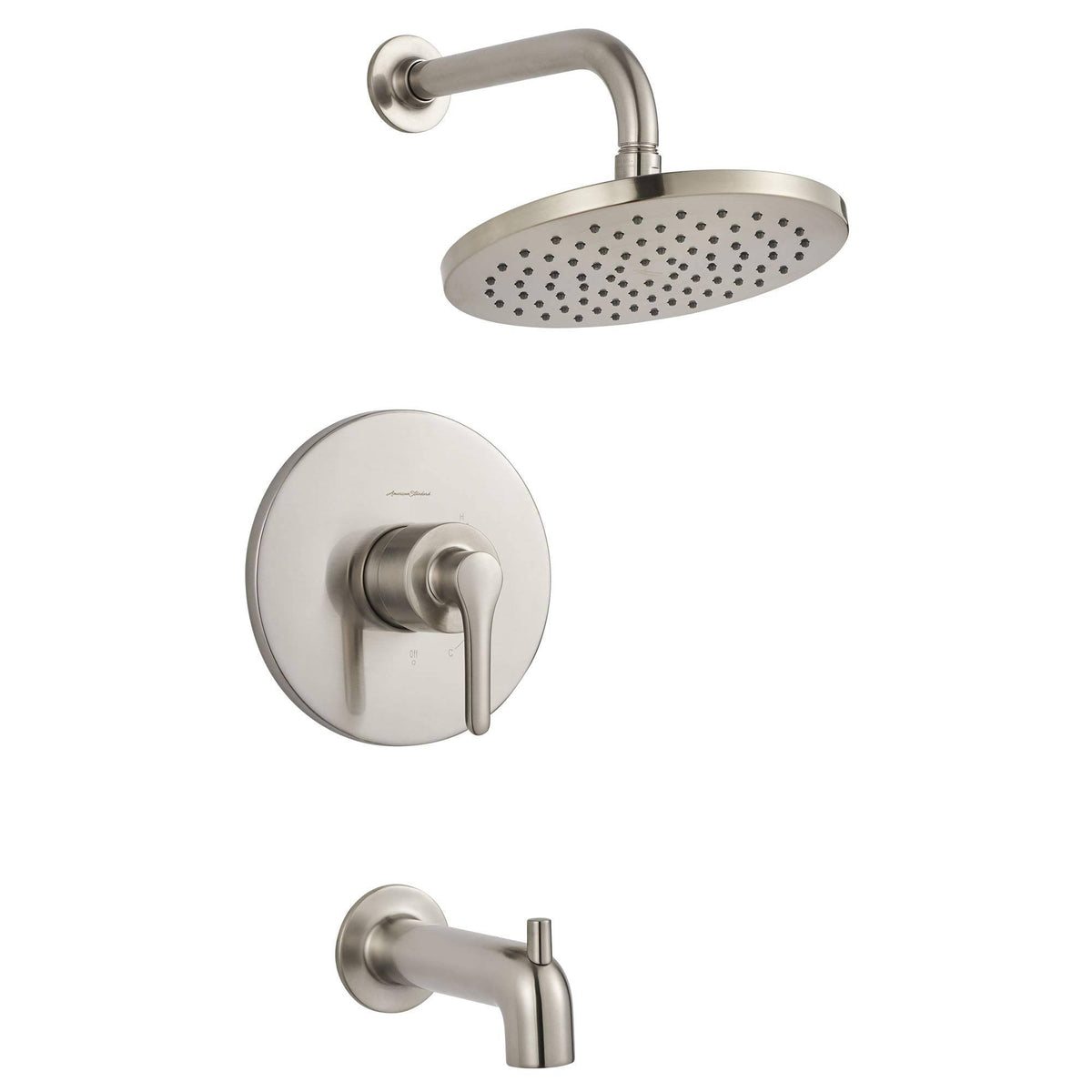 Brushed Nickel Tub and Shower Trim Kit with Cartridge P7057