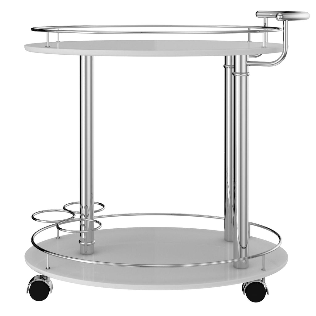 Grey 2-Tier Bar Cart S90800