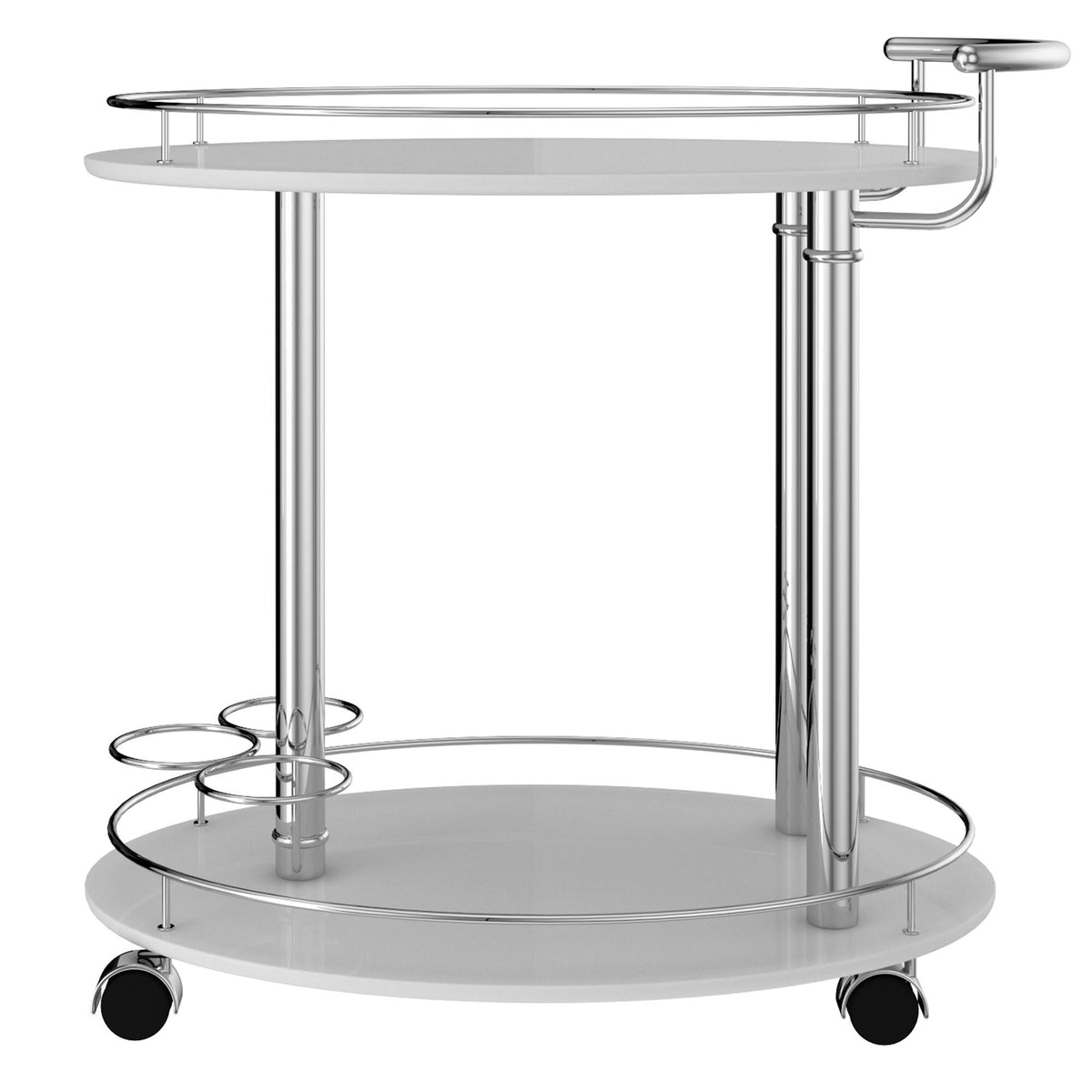 Grey 2-Tier Bar Cart S90800