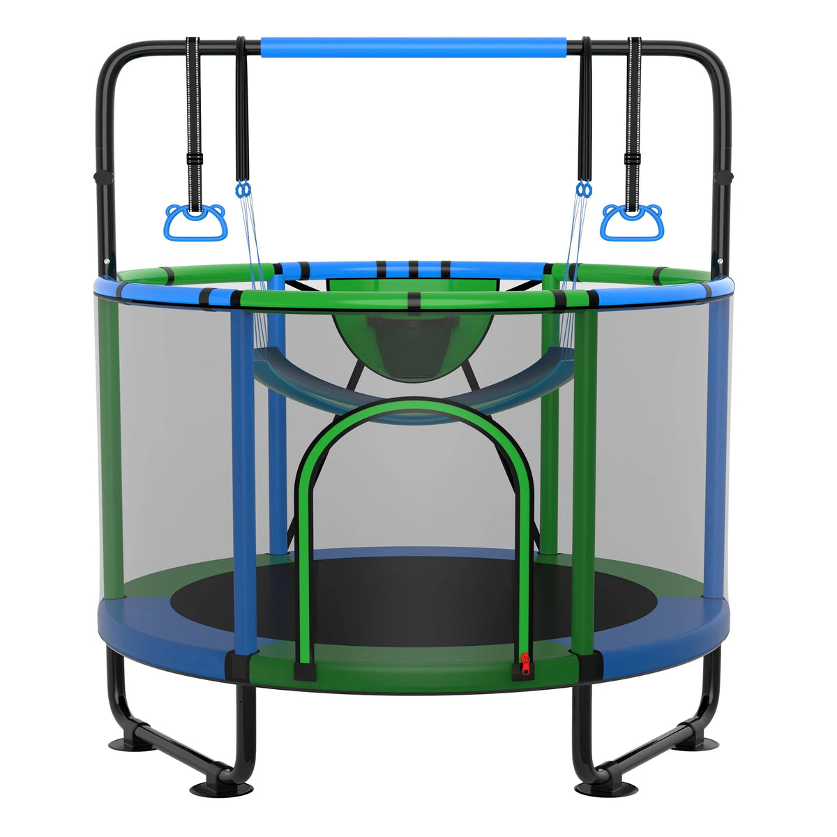 60'' Trampoline with Enclosure, Basketball Hoop and Swings G6262