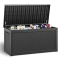 31 Gallon Outdoor Storage Box Waterproof Deck Box Y539479