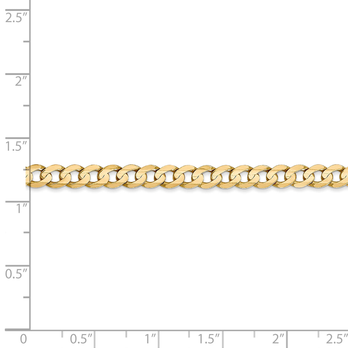 14 Karat Yellow Gold 4.5mm Curb Chain L561612