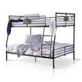 Black Full Over Queen Metal Bunk Bed L4711