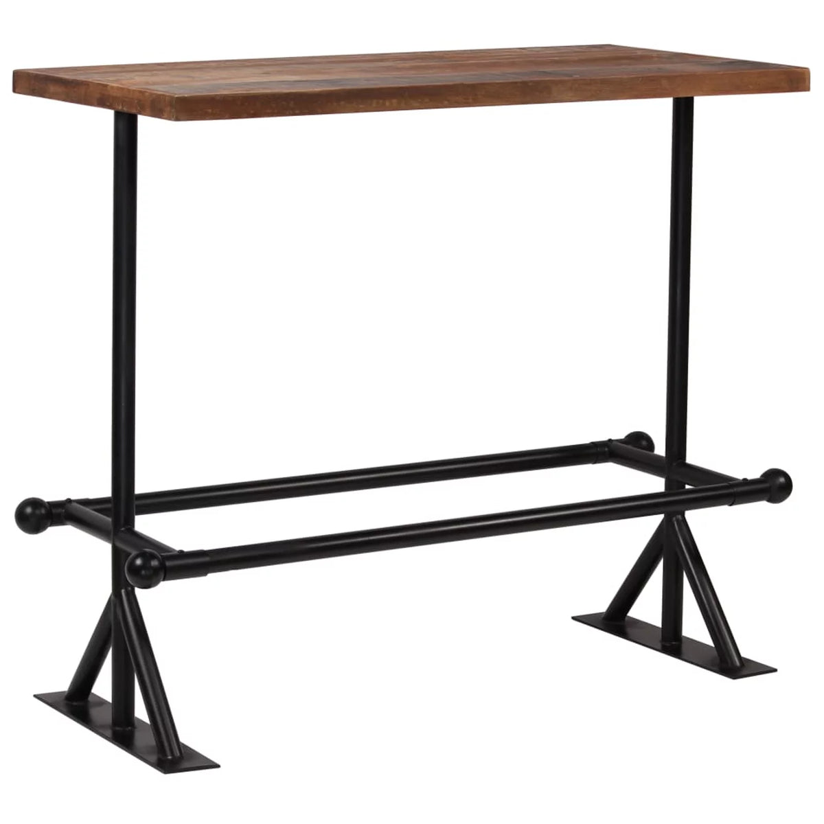 5 Piece Bar Table Set with 4 Bar Stools Steel Frame R3655