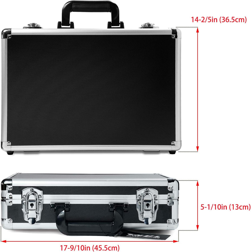 18in Two-Tone Aluminum Case with Pluck Foam Interior O480