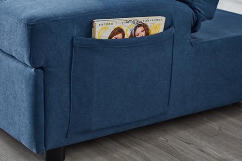 Brown PU Sleeper Sofa Chair Bed A279