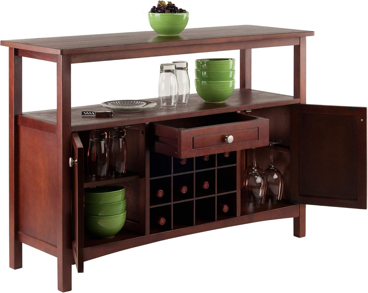 Walnut Buffet Cabinet I65492