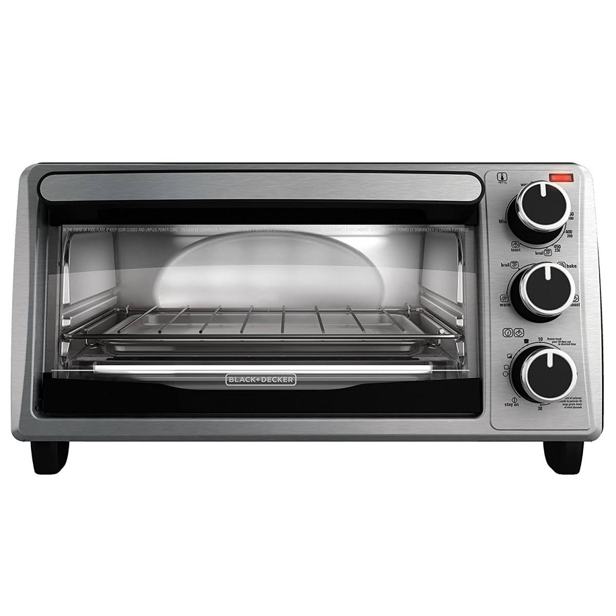 4-Slice Stainless Steel Toaster Oven Y302