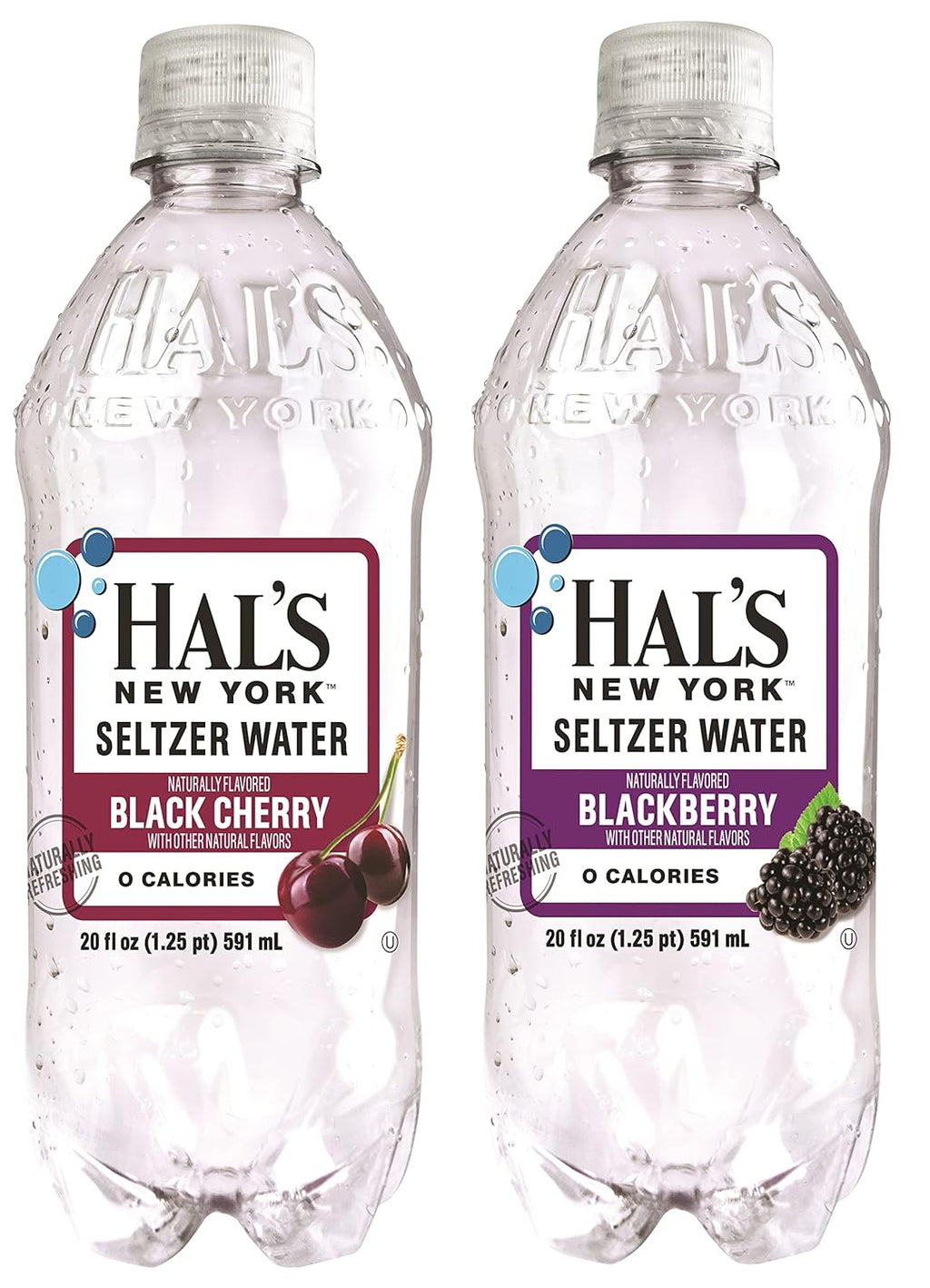 Carbonated Flavored Sparkling Water, Zero Sugar, 20 Fl Oz, Pack of 24 W481319