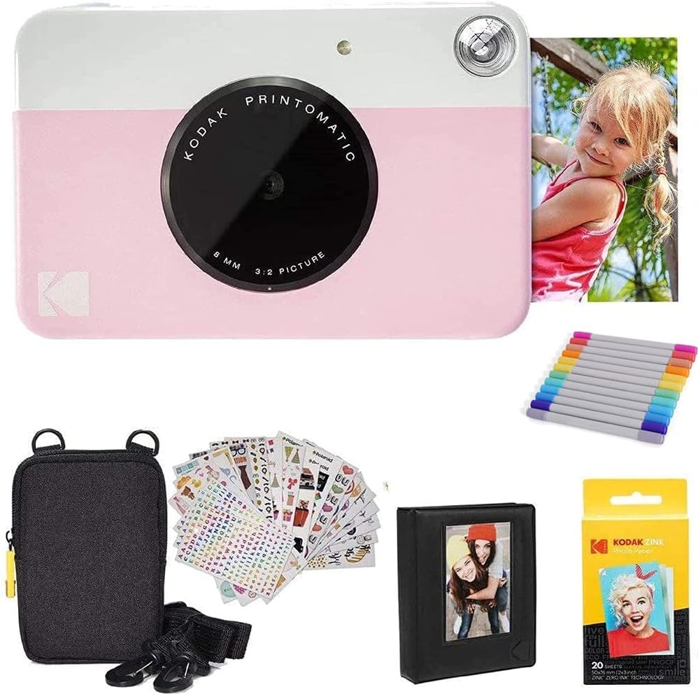 Pink Digital Instant Print Camera with 2x3 Photo Paper U32614