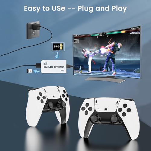 Wireless Retro Game Console with 20000+ Games and 4K HDMI Output D63366