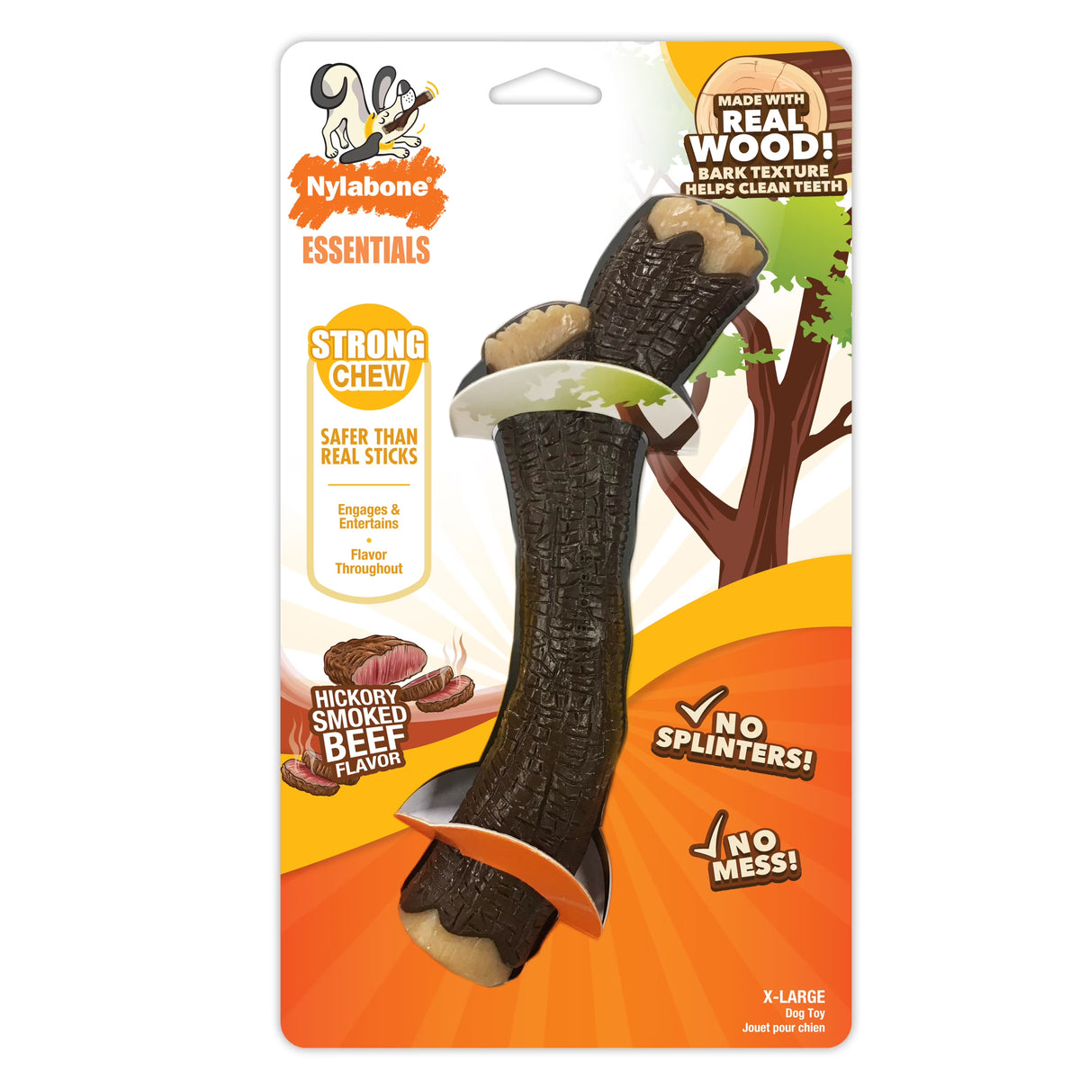 Hickory Smoked Beef Dog Stick Toy X-Large N408