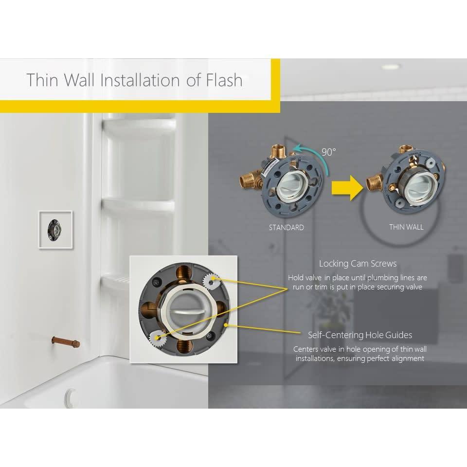 Brushed Nickel Tub and Shower Trim Kit with Cartridge P7057