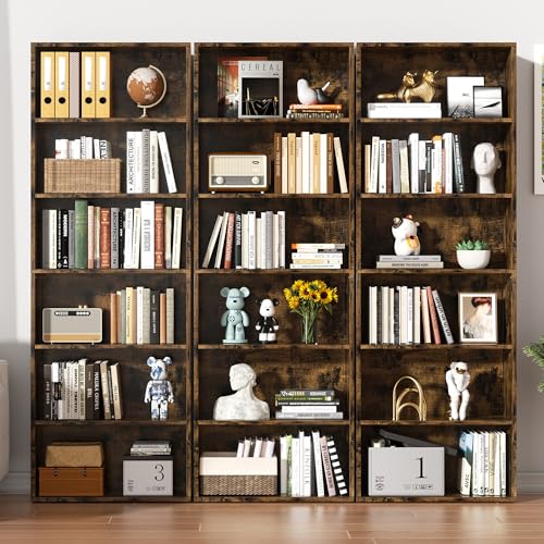 6-Tier Black Bookshelf Q457