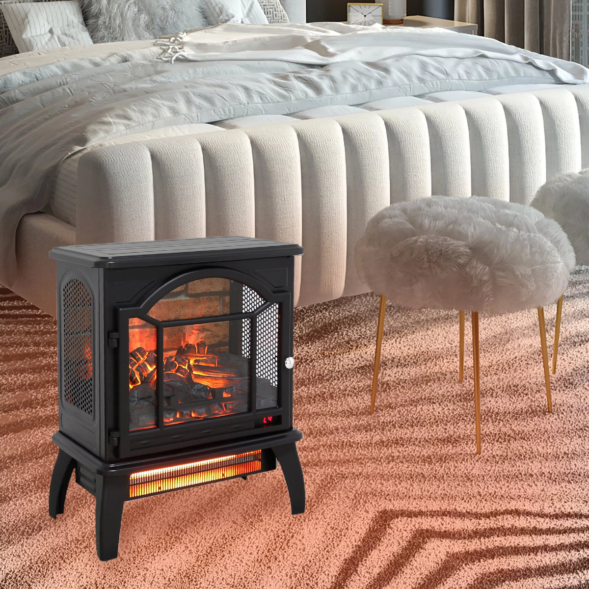 18 Inch 3D Infrared Electric Stove with Remote Control A42846
