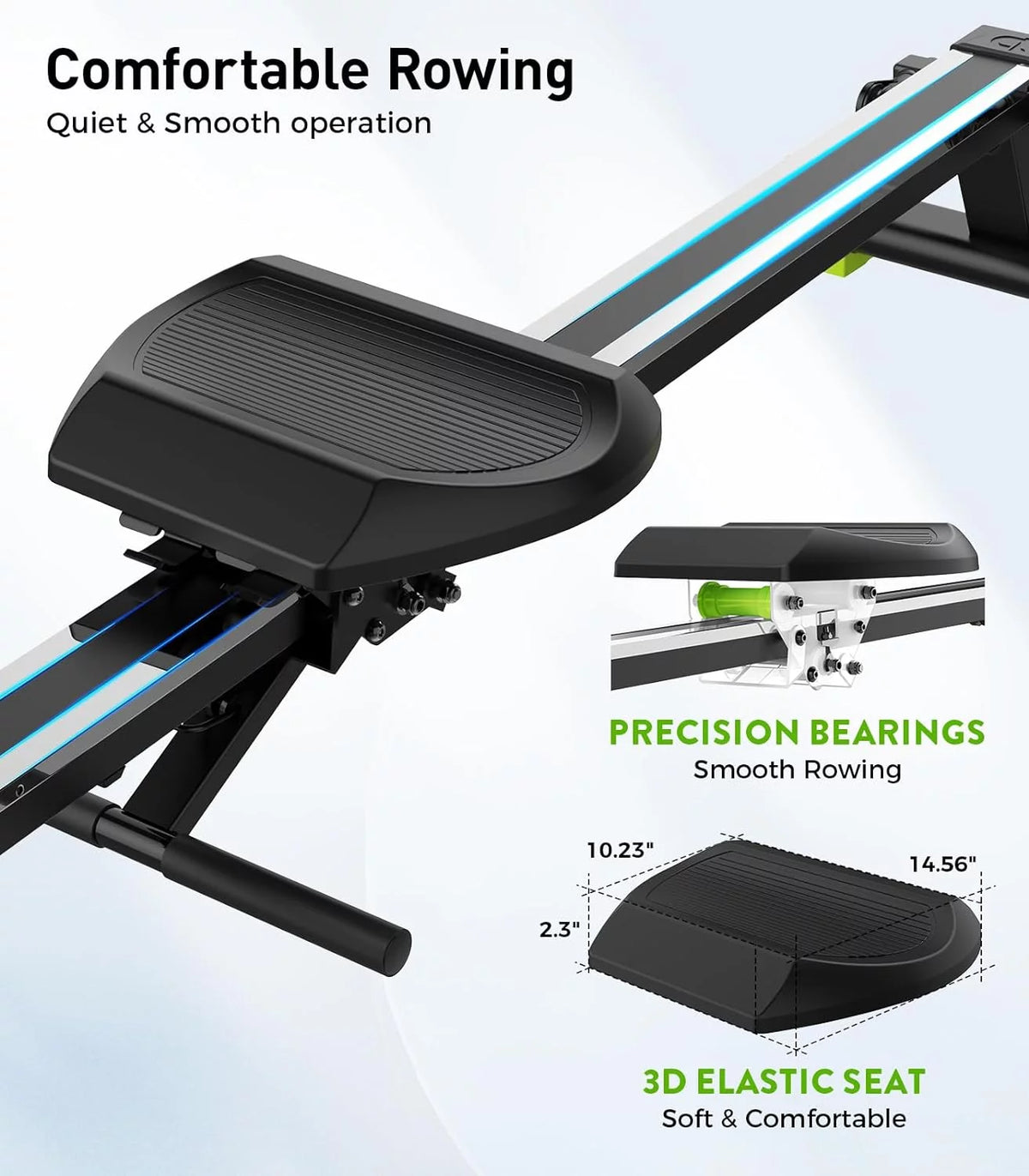 350 LB Capacity Foldable Magnetic Rowing Machine A88404