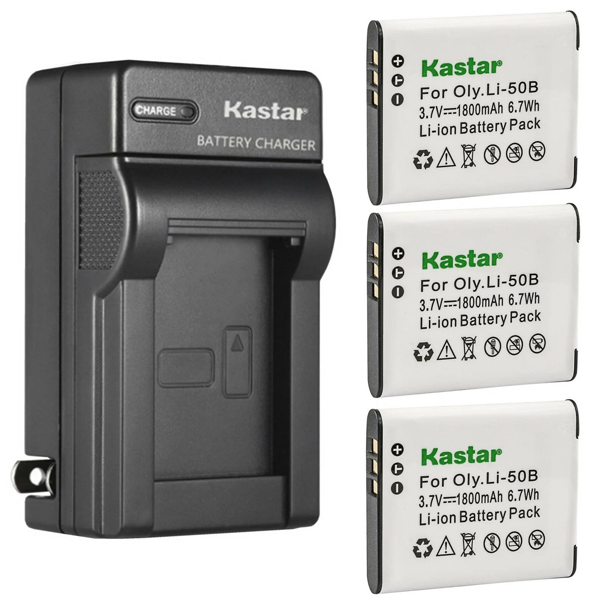 3-Pack Battery and AC Wall Charger V543349