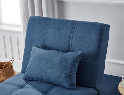 Brown PU Sleeper Sofa Chair Bed A279