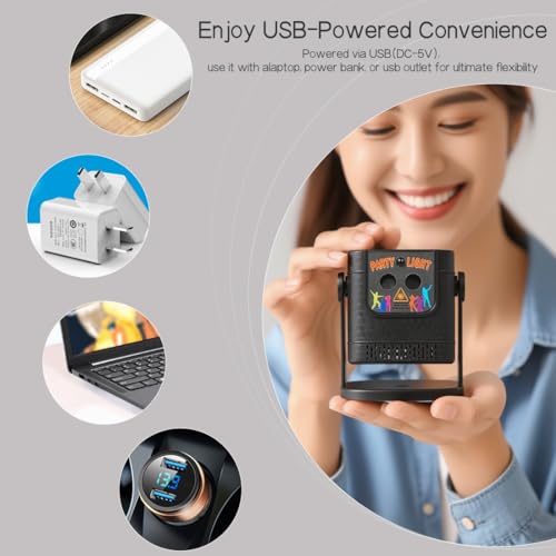 Sound Activated Mini Laser Light Projector with Remote Control S114