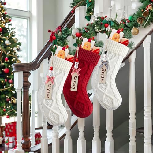 18 Inches 4 Pack Knitted Christmas Stockings R2291